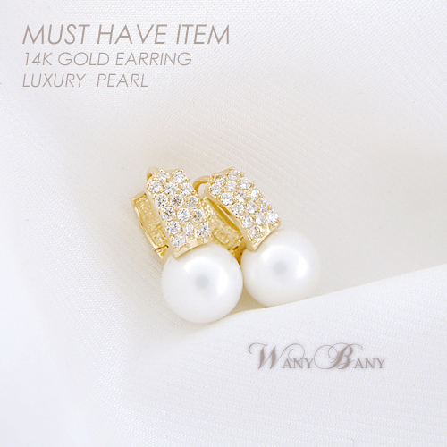 ▒14K GOLD▒ Luxury Pearl Earring