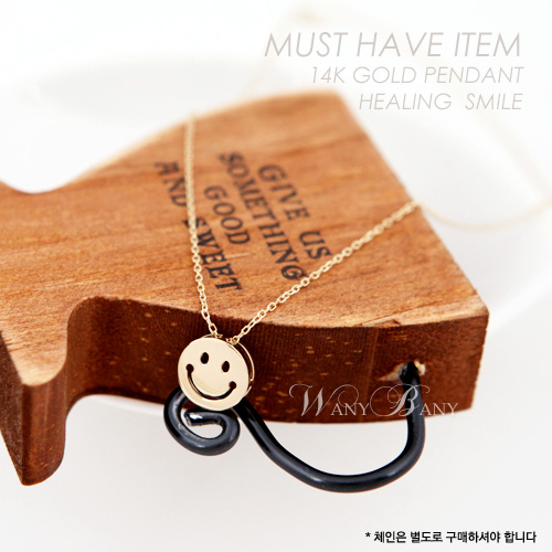 ▒14K GOLD▒ Healing Smile Pendant
