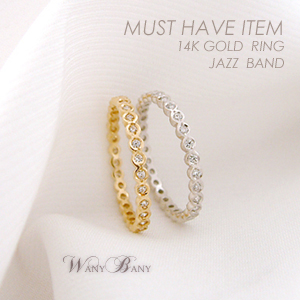 ▒14K GOLD▒ Jazz Band Ring