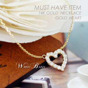 ▒14K GOLD▒  Gold Heart Necklace