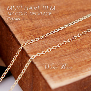 ▒14K GOLD▒  Chain ll Necklace [42cm, 3푼체인]