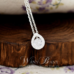 Silver Pure Drop Necklace