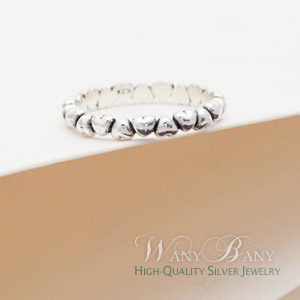 Silver Heart Connect Ring