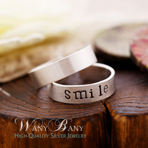 Silver Smile Open Ring