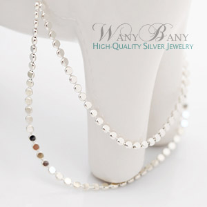 Silver Circle Chain Necklace
