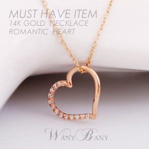 ▒14K GOLD▒ Romantic Heart Necklace
